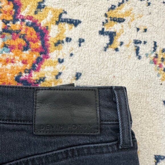 Denim Forum The Arlo High Rise Straight Leg Jeans Womens Size 28L Button Fly - Picture 6 of 10